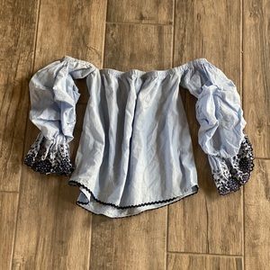 Zara off the shoulder Top Sz Small